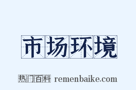 市场环境是什么意思的图片